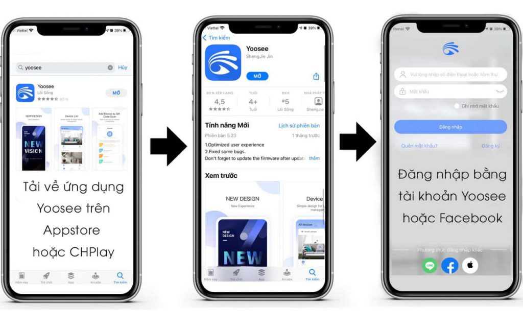 Hướng dẫn tải app yoosee